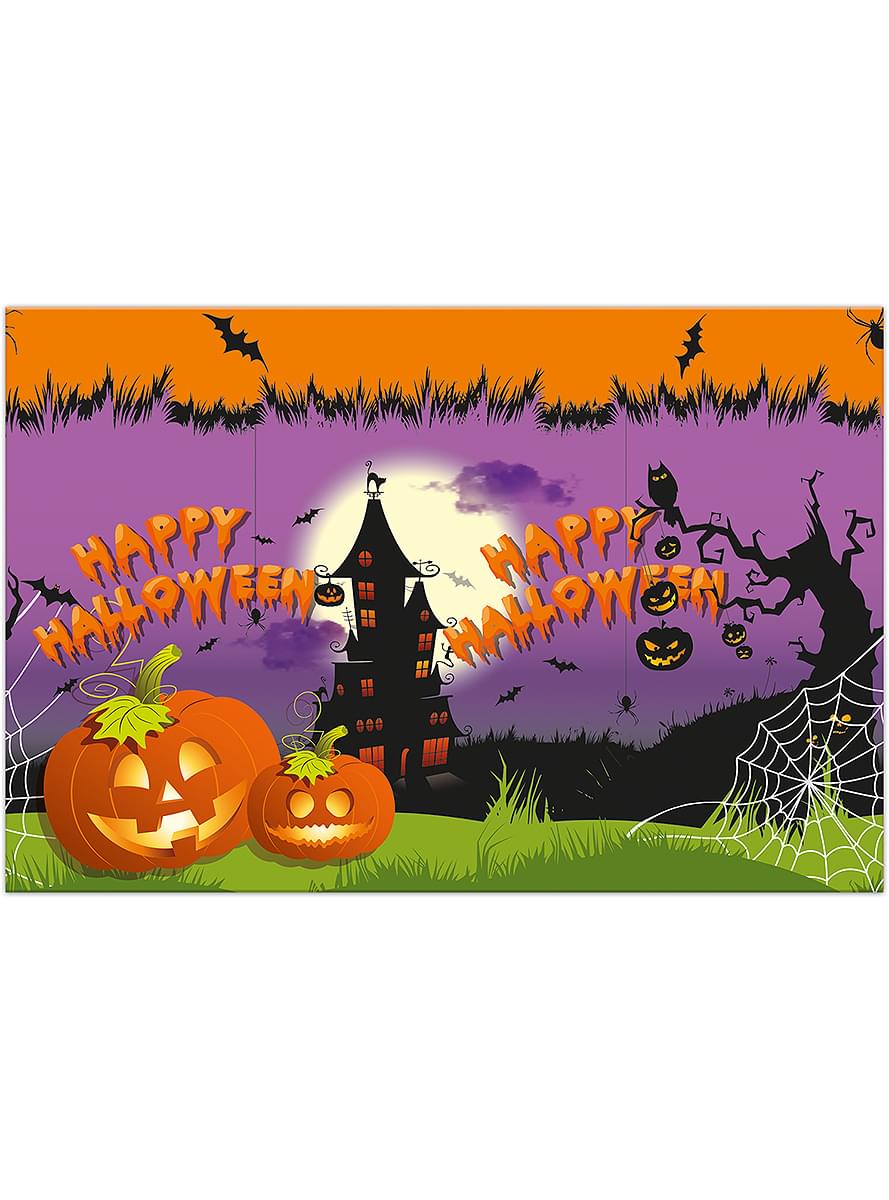 Boldog Halloween terítő - Boldog ijesztő Halloween