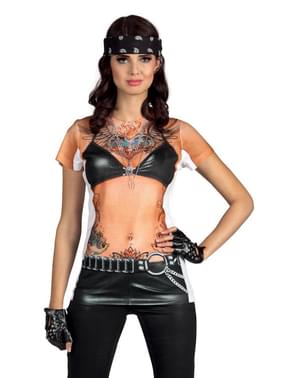 T-shirt motarde femme