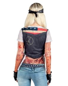 Women's Sexy Biker T-shirt