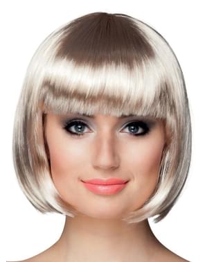 Perruque blonde frange femme