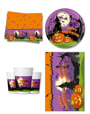 Pumpkin Party Decorations for 8 People - Happy Spooky Halloween