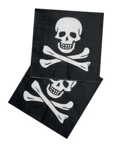 12 serviettes Pirates