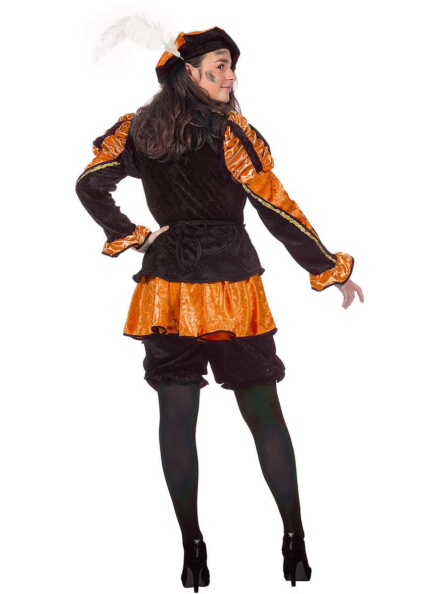 Orange Peter Saint Nicholas' helper costume for women