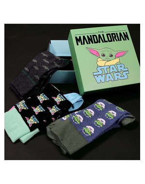 Pachet de 3 șosete Baby Yoda (The Child) pentru adulți - Mandalorian
