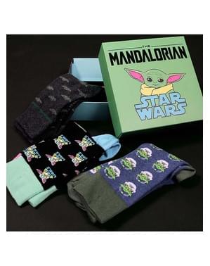 Tři páry ponožek Baby Yoda (The Child) pro dospělé - Mandalorian
