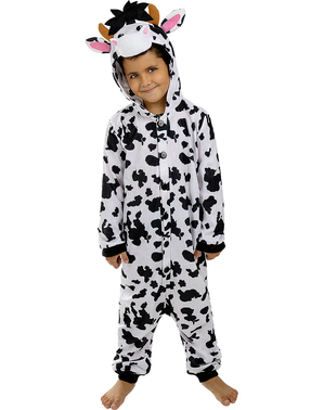 Disfraz de vaca onesie para niños