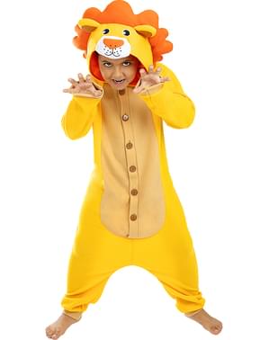 Ikumaal AN73 Lion Costume pour le carnaval des enfants - unisexe, Beige,  taille-98-104