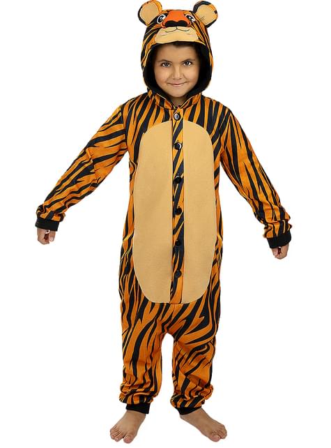 Onesie Tiger Kostume til Børn