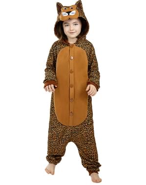 Leoparden Onesie Kostüm für Kinder