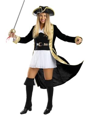 Deluxe kostým pirát pro ženy - Koloniální Kolekce