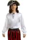Camisa de pirata branca