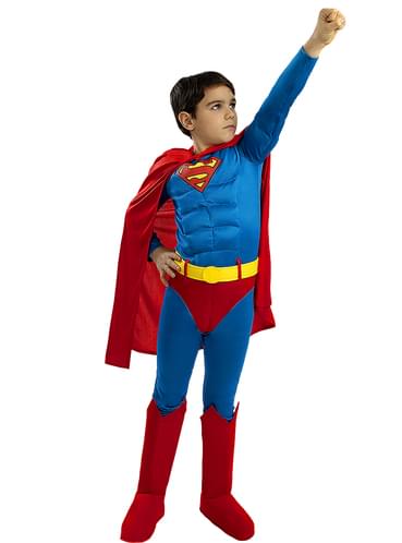 Om toevlucht te zoeken voor Antecedent Deluxe Superman kostuum voor kinderen . De coolste | Funidelia
