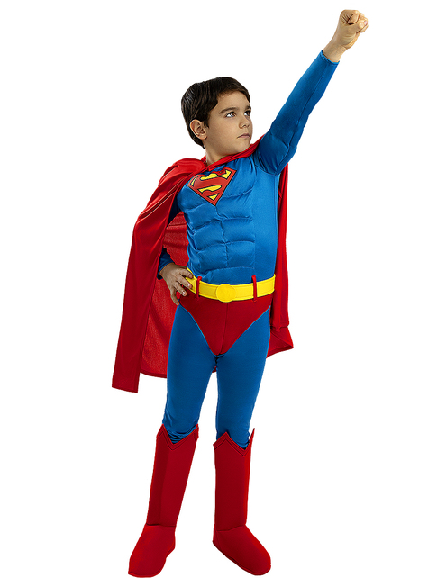 Costume di Carnevale Superman 11 12 13 14 anni eroe vestito bambino maschera