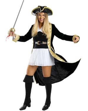 Costume da pirata deluxe da donna taglie forti - Collezione coloniale