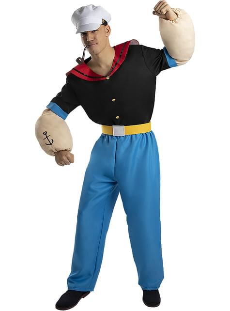 Adult Popeye Costume  Popeye costume, Popeye halloween costume, Mens  halloween costumes