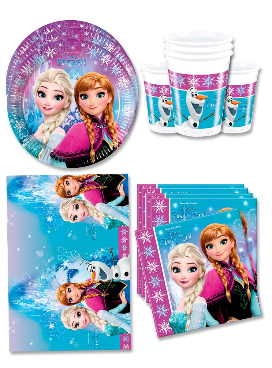 Narodeninové dekorácie Frozen 16 osôb - polárna žiara