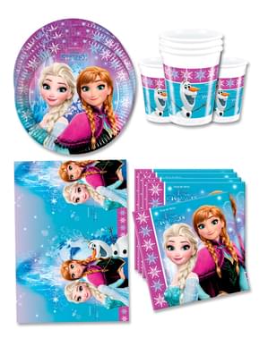 Decorațiune Frozen pentru ziua de naștere 16 persoane - Aurore boreale