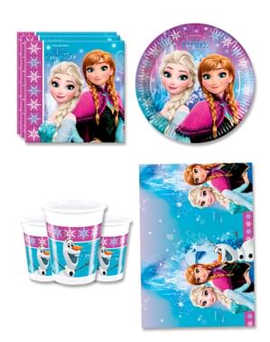 Decorațiune Frozen pentru ziua de naștere 8 persoane - Aurore boreale