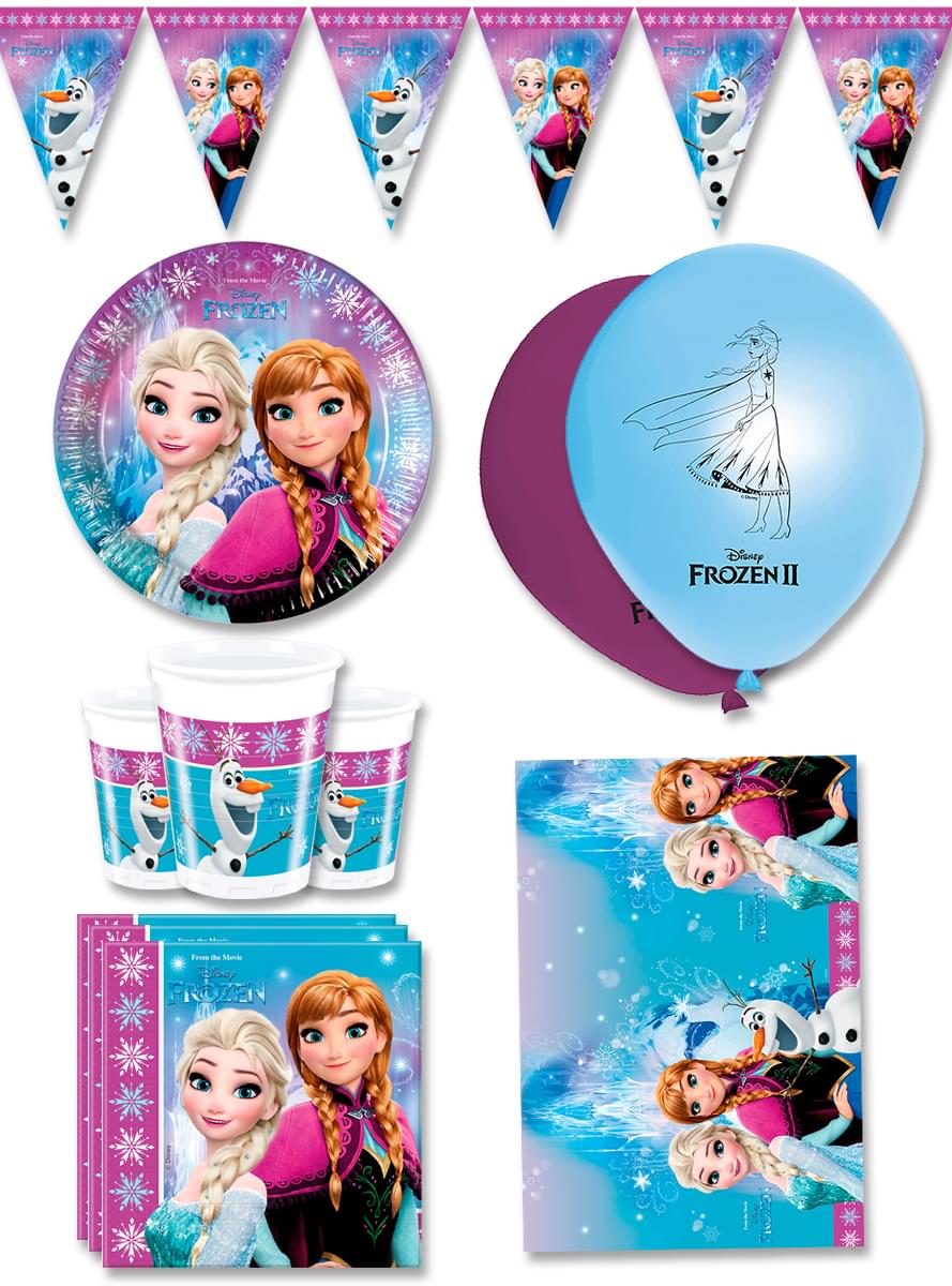 Jégvarázs születésnapi prémium buli kellékek 8 főnek - Northern Lights