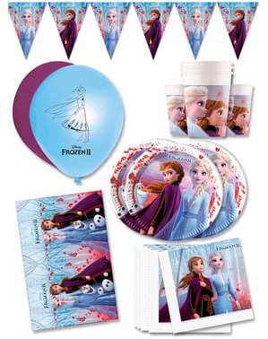 Premium Frozen Birthday Decorations for 16 People