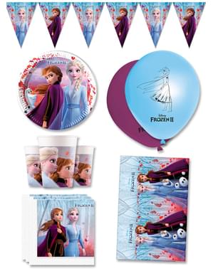 Premium Frozen Birthday Decorations for 8 People