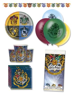 Harry Potter Houses premium party kit for 8 people