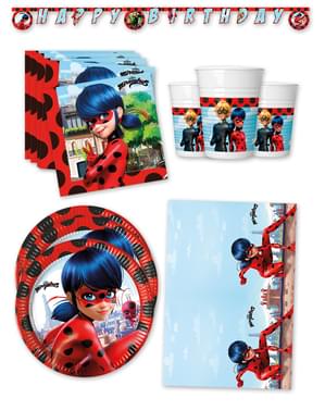 Decorazioni compleanno premium Ladybug 16 persone