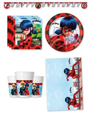 Decorazioni compleanno premium Ladybug 8 persone