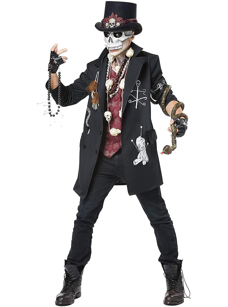 Voodoo Skeleton Costume For Men 