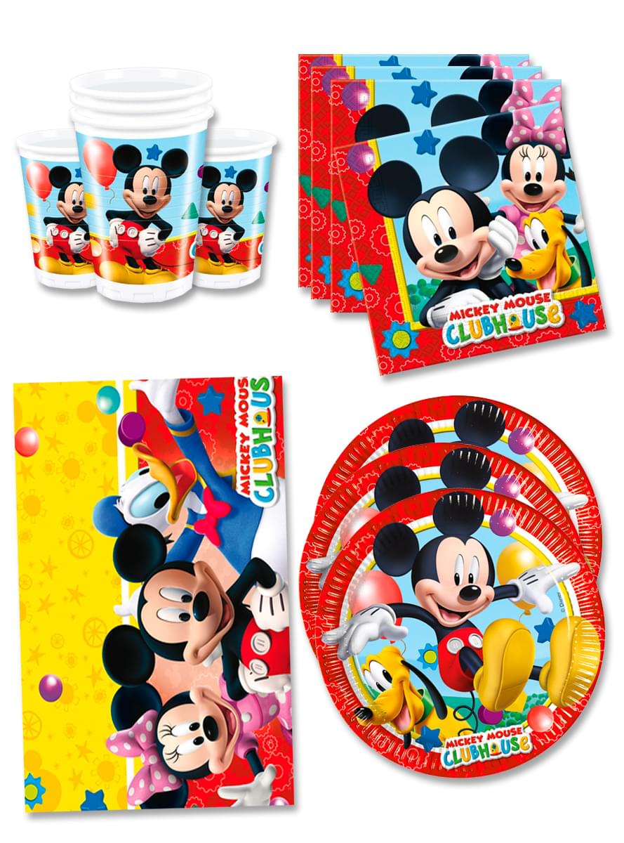 Decorazioni compleanno Topolino 16 persone - Club House