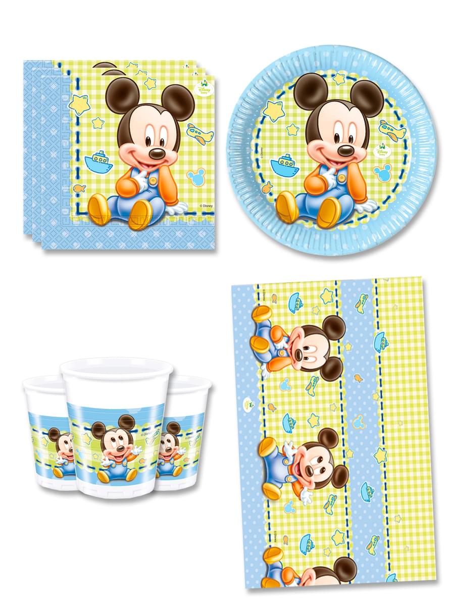 Mickey ukrasi za rođendan za 8 osoba - Beba Mickey
