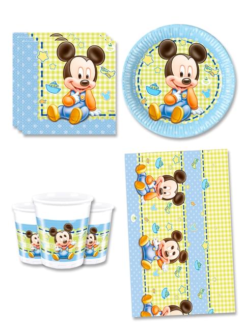 Decoración cumpleaños Mickey 8 personas - Baby Mickey