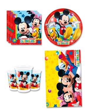 Mickey-verjaardagsdecoratie voor 8 personen - Club House