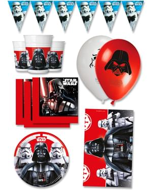 Decorazioni compleanno per Festa Star Wars premium 16 persone - Final Battle