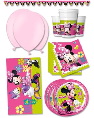 Decoração aniversário premium Minnie Mouse Junior 16 pessoas