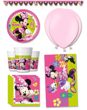 Decoração aniversário premium Minnie Mouse Junior 8 pessoas