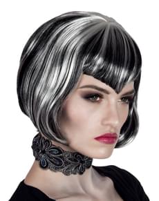 Vampirin Perücke in Bobschnittfür Damen
