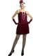 1920erne Flapper Kostume i Mørkerød