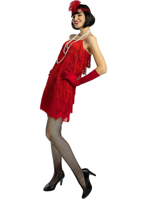 Red Flapper Costume For Women Express Delivery Funidelia