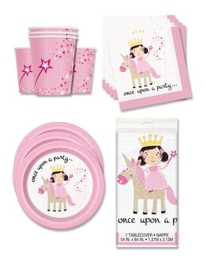 Einhorn und Prinzessin Party Deko 16 Personen - Magical Unicorn