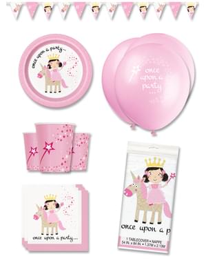 Decorazioni festa premium unicorno e principesse 8 persone - Magical Unicorn