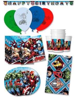 Decorazioni compleanno premium The Avengers 16 persone