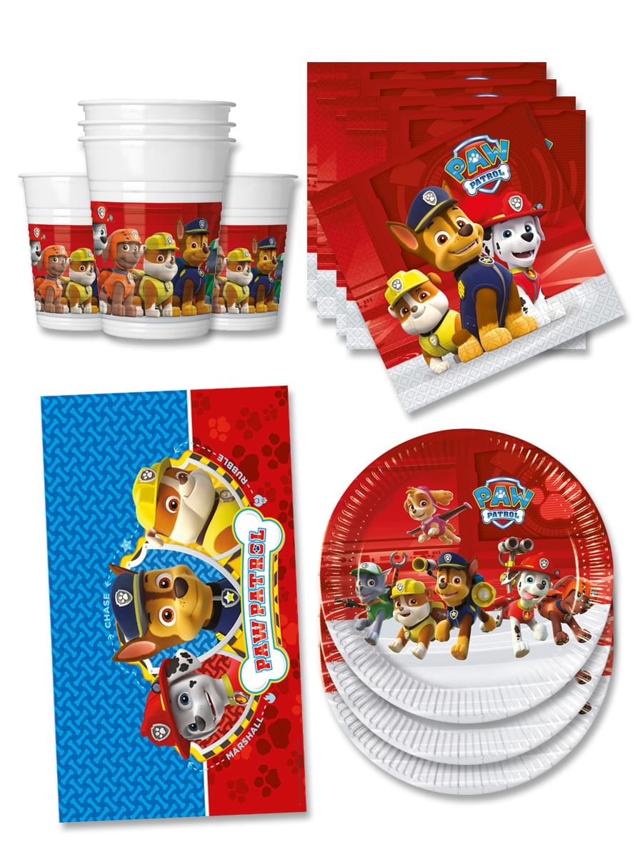 Paw Patrol Ukrasi za rođendan za 16 osoba - Paw Patrol Spremni za akciju