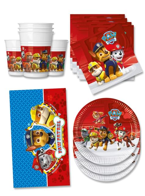 Decoration Anniversaire La Pat Patrouille 16 Personnes Paw Patrol Ready For Action Livraison 24h Funidelia