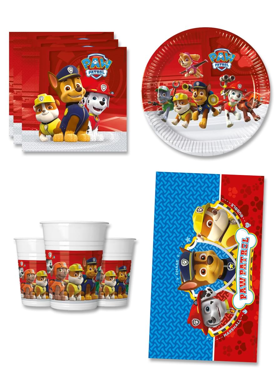 Decorazioni compleanno Squadra dei Cuccioli 8 persone - Paw Patrol ready for Action