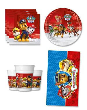 Födelsedagsdekoration Paw Patrol 8 personer - Paw Patrol ready for Action