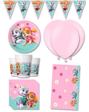 Paw Patrol Geburtstagsdeko Premium 8 Personen - Skye & Everest