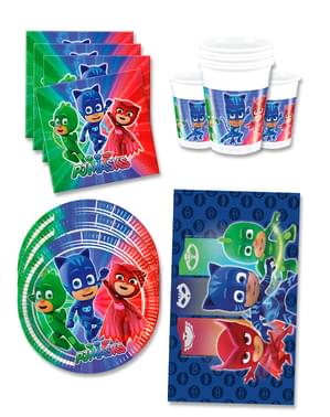 PJ Masks Fødselsdagsdekorationer til 16 personer