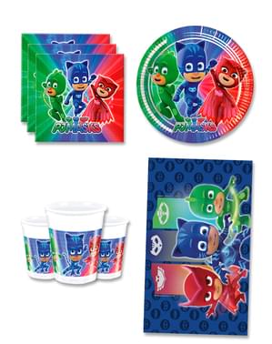 PJ Masks Fødselsdagsdekorationer til 8 personer