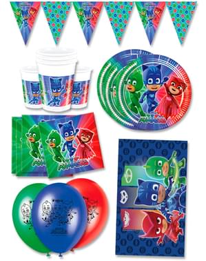 Premium PJ Masks Fødselsdagsdekorationer til 16 personer